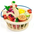 Cesta de Frutass de Madera Montessori Imantado
