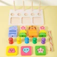Juego Apilable y Pesca de Madera 3 en 1 Happy Animals (4)