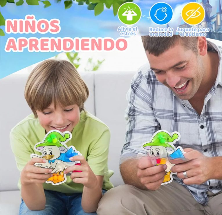 Juguete Fidget Sensorial y Clasificación Patito