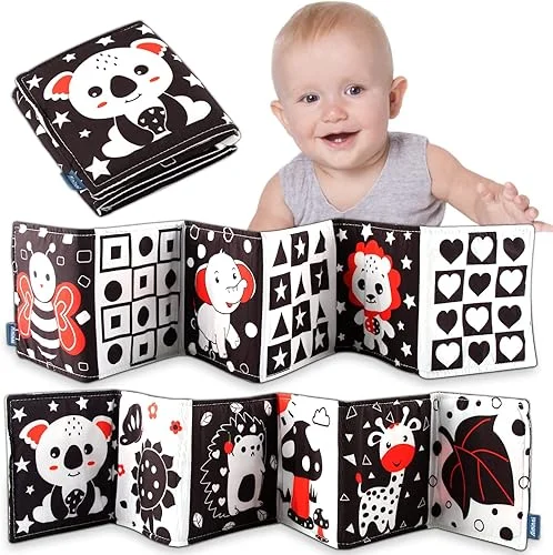 Libro de Tela Sensorial Alto Contraste Animales (2)