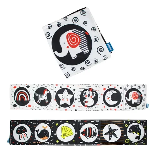 Libro de Tela Sensorial Alto Contraste Animales (4)