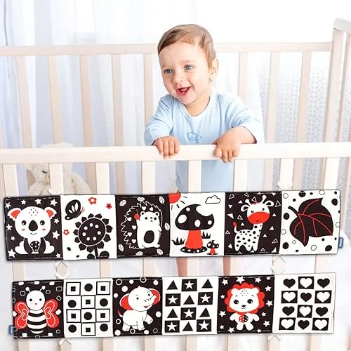 Libro de Tela Sensorial Alto Contraste Animales (6)