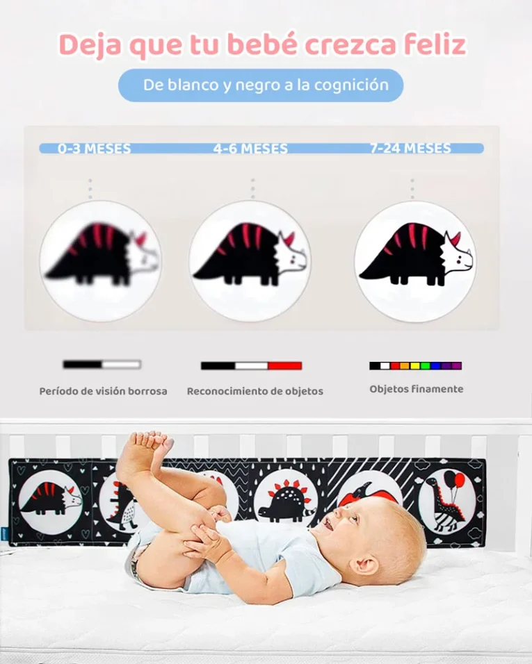 Libro de Tela Sensorial Alto Contraste Animales (7)