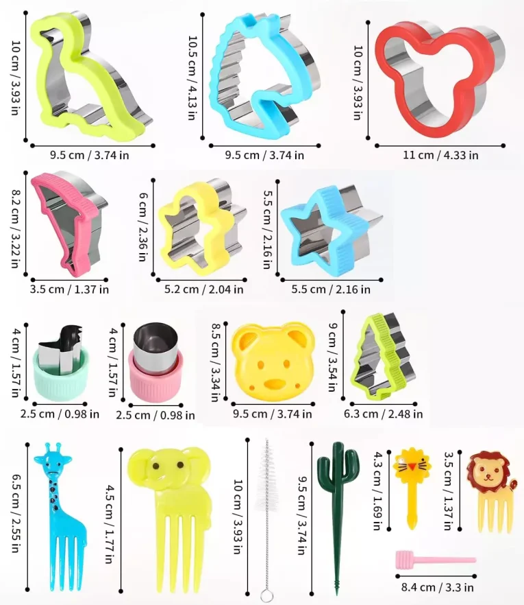 Set de Cortadores y Accesorios para Lonchera – 32 piezas Green