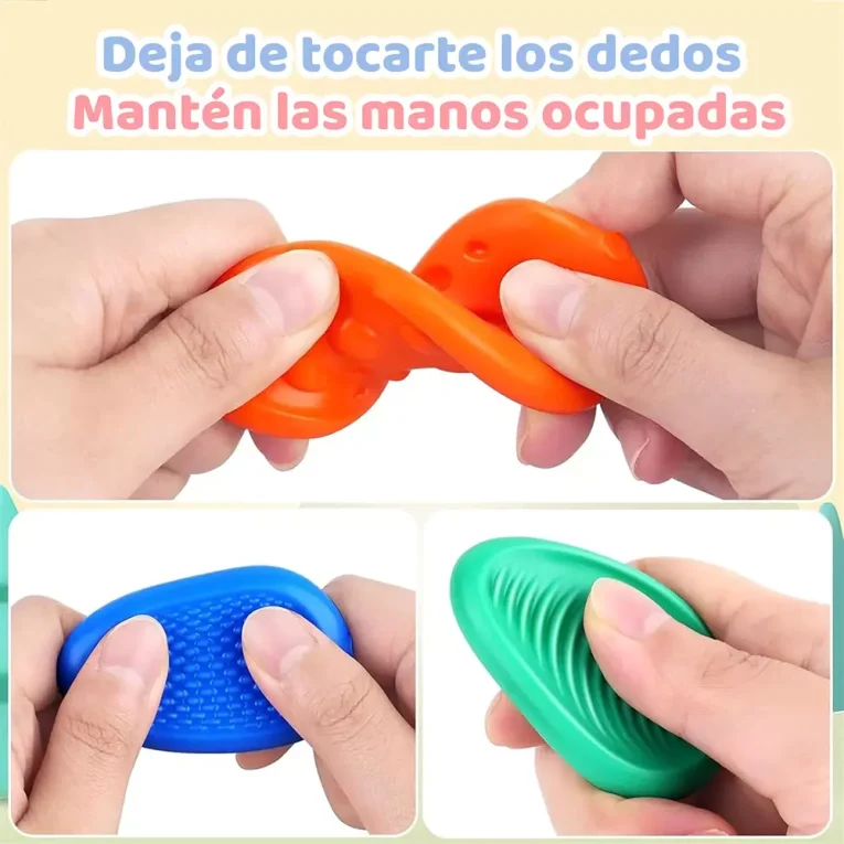 Set de Piedras Sensoriales Antiestrés de Jebe (5)