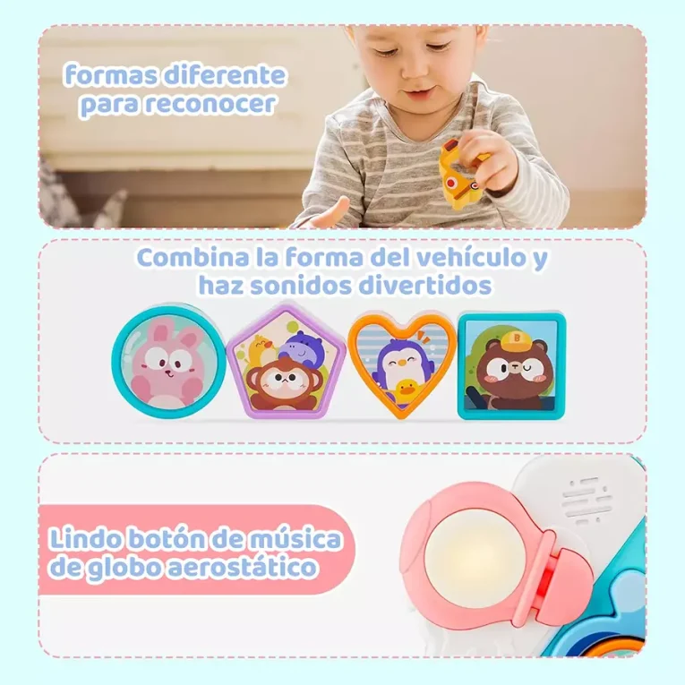 Tablero de Encaje Musical Huanger Arcoíris (3)