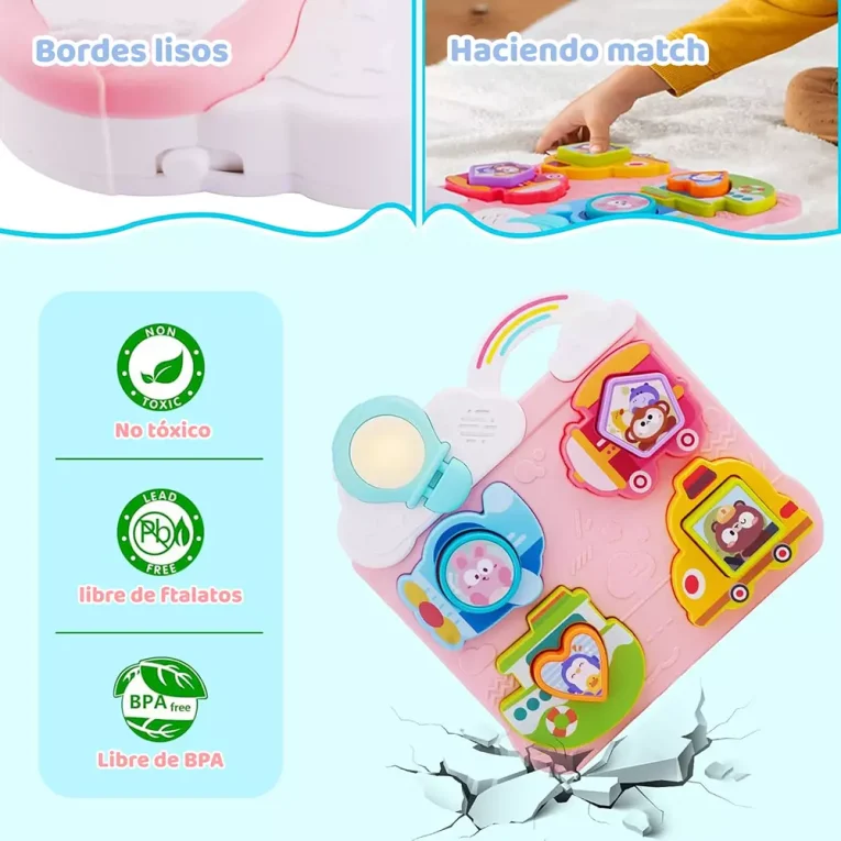 Tablero de Encaje Musical Huanger Arcoíris (4)