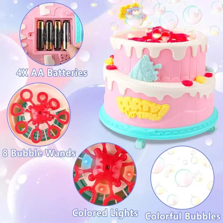 Torta de Burbujas Happy birthday Pink (2)