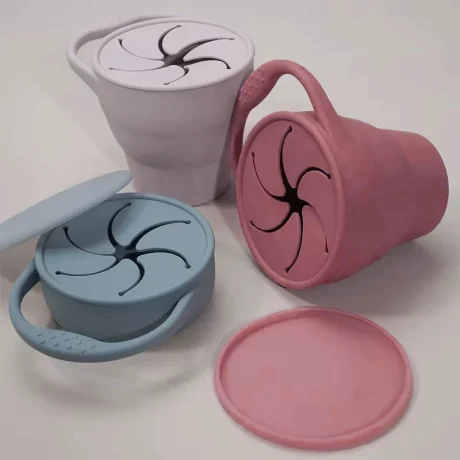 Vaso Plegable de Silicona para Snacks