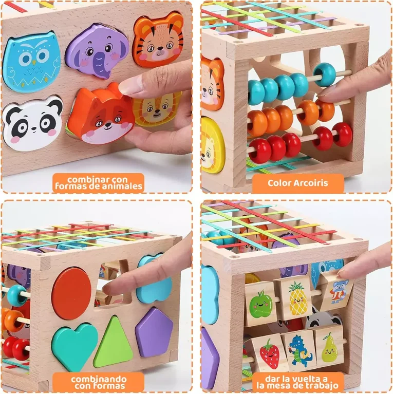 Cubo Multifuncional de Enacaje con Ligas Cecile