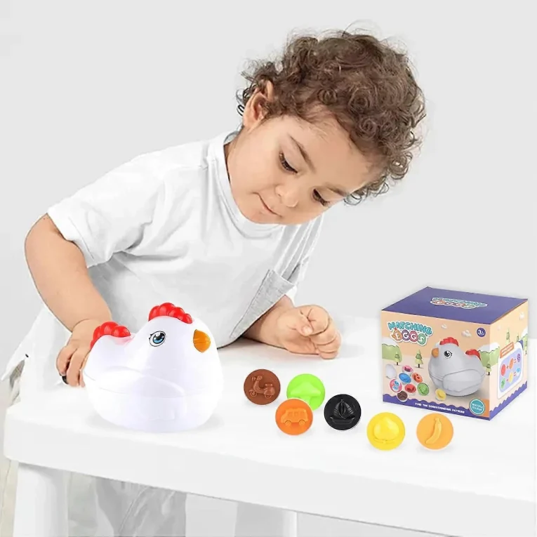 Gallinita Didáctica con 12 huevos de asociación (Frutas) (2)