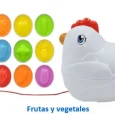 Gallinita Didáctica con 12 huevos de asociación (Frutas) (3)