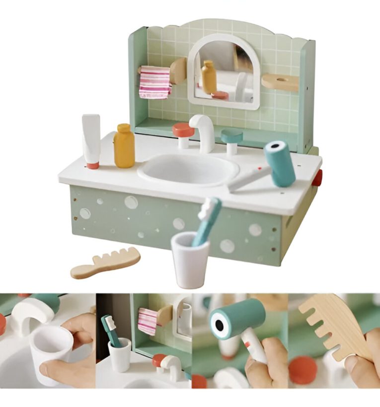 Juego Tocador de Madera Infantil - Kabi