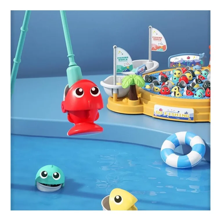 Juego de Pesca Eléctrico 360° con Música y Luces (4)