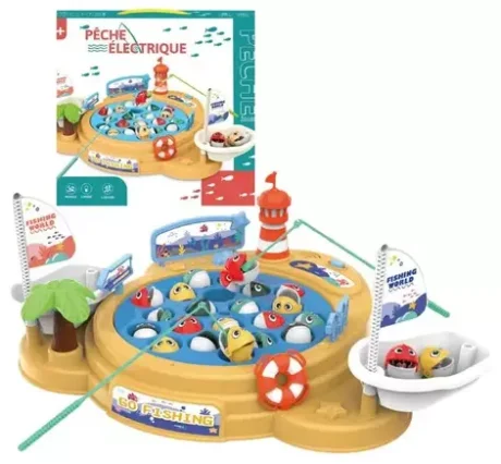 Juego de Pesca Eléctrico 360° con Música y Luces