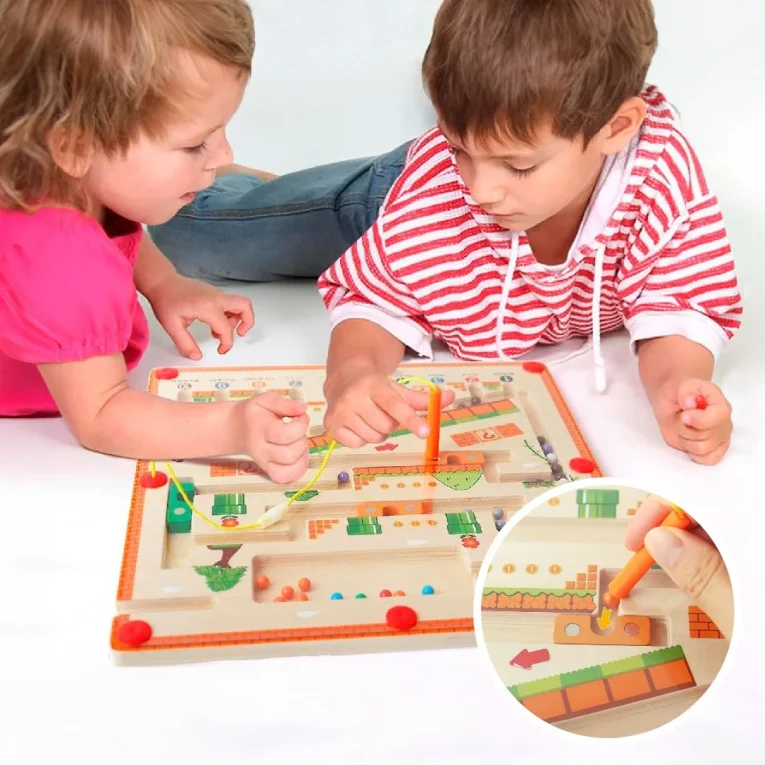 Laberinto Magnético de Colores y Números Montessori (5)