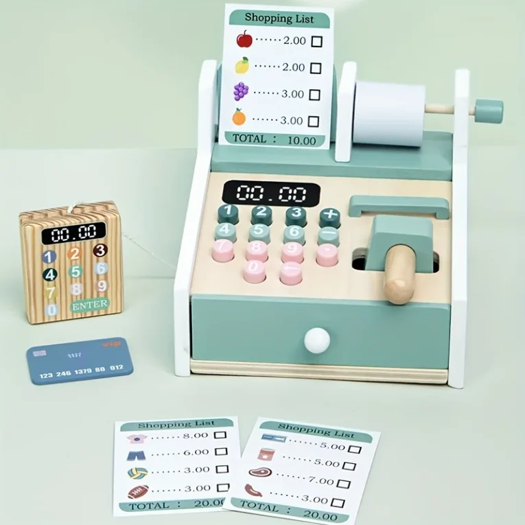 Mini Caja Registradora de Madera - Kabi