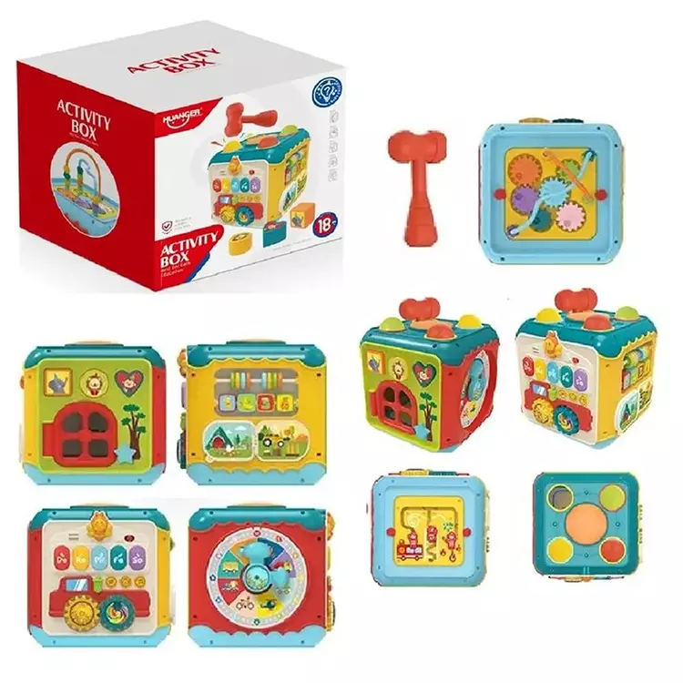 Cubo Didáctico Grande 7 en 1 con Sonido y Luces Huanger