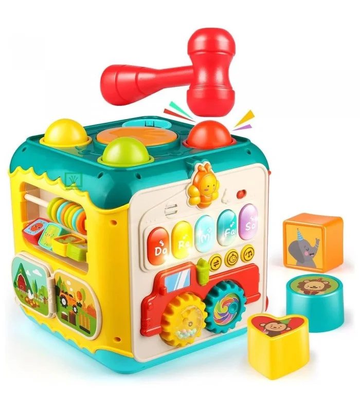 Cubo Didáctico Grande 7 en 1 con Sonido y Luces Huanger (2)