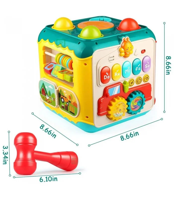 Cubo Didáctico Grande 7 en 1 con Sonido y Luces Huanger (3)