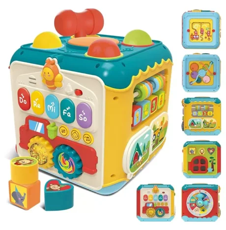 Cubo Didáctico Grande 7 en 1 con Sonido y Luces Huanger