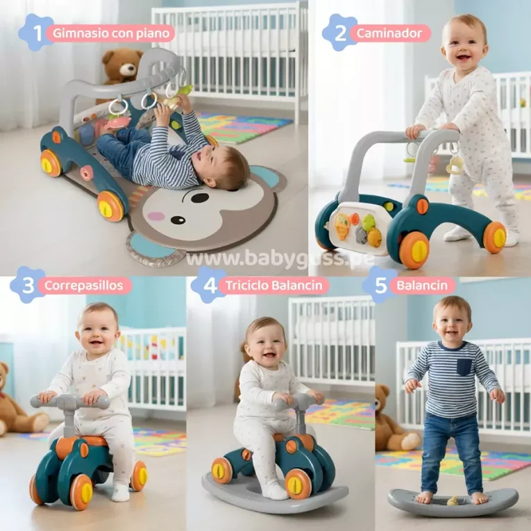 Gimnasio Correpasillos Multifuncional 5 en 1 (Monkey) (2)