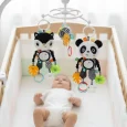 Juguete Colgador Sensorial de Felpa Alto Contraste(White Animals) (2)