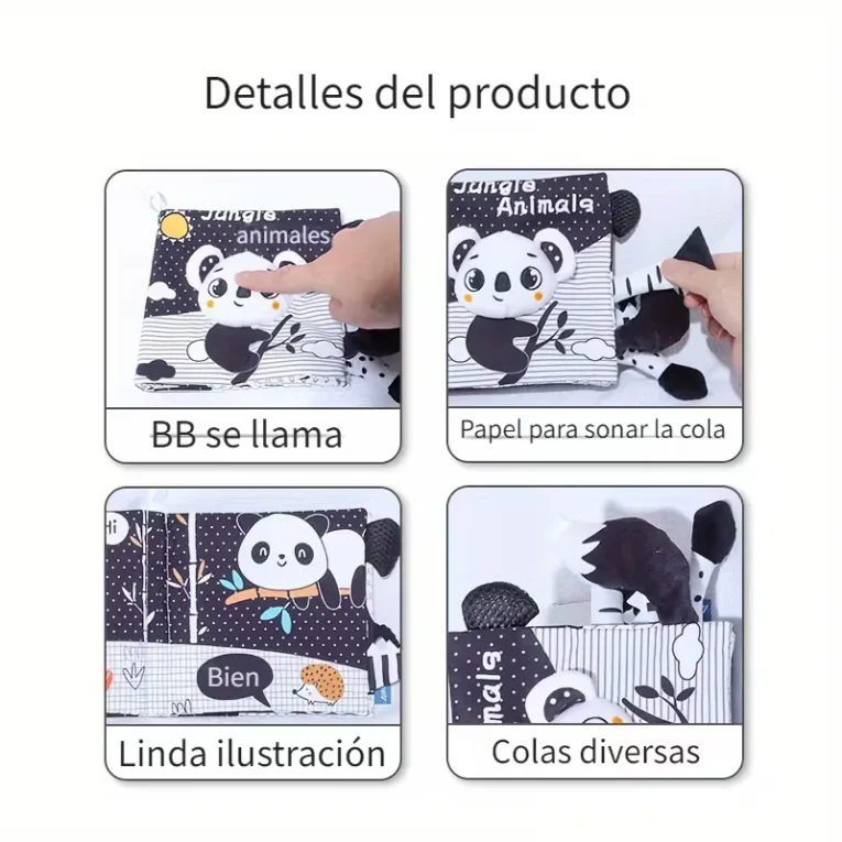 Libro Sensorial Alto Contraste (Jungla) (4)