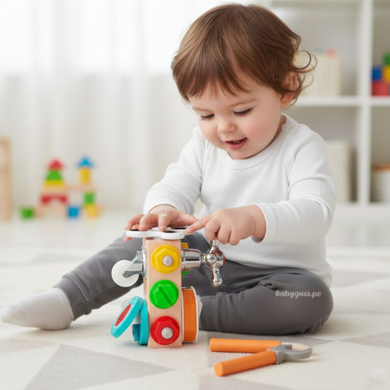 Juguete Bebé Montessori de Tuercas y Herramientas 11