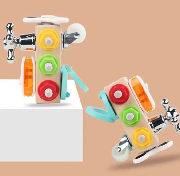 Juguete Bebé Montessori de Tuercas y Herramientas 2