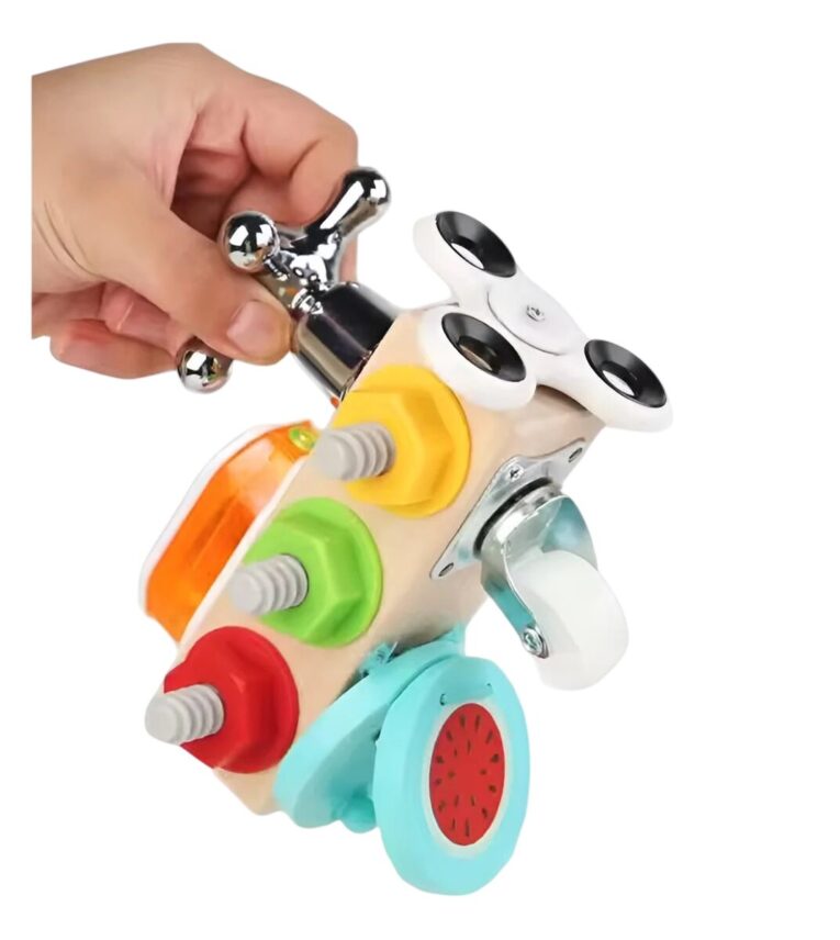 Juguete Bebé Montessori de Tuercas y Herramientas 4