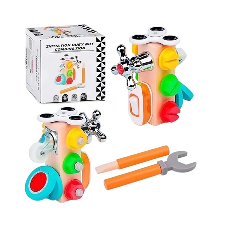 Juguete Bebé Montessori de Tuercas y Herramientas 6