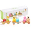 Juguete Didáctico Tren de Madera Apilable con Animales 2