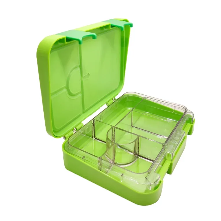 Lonchera Tritan 6 Divisiones Lunch Kids - Limón (3)