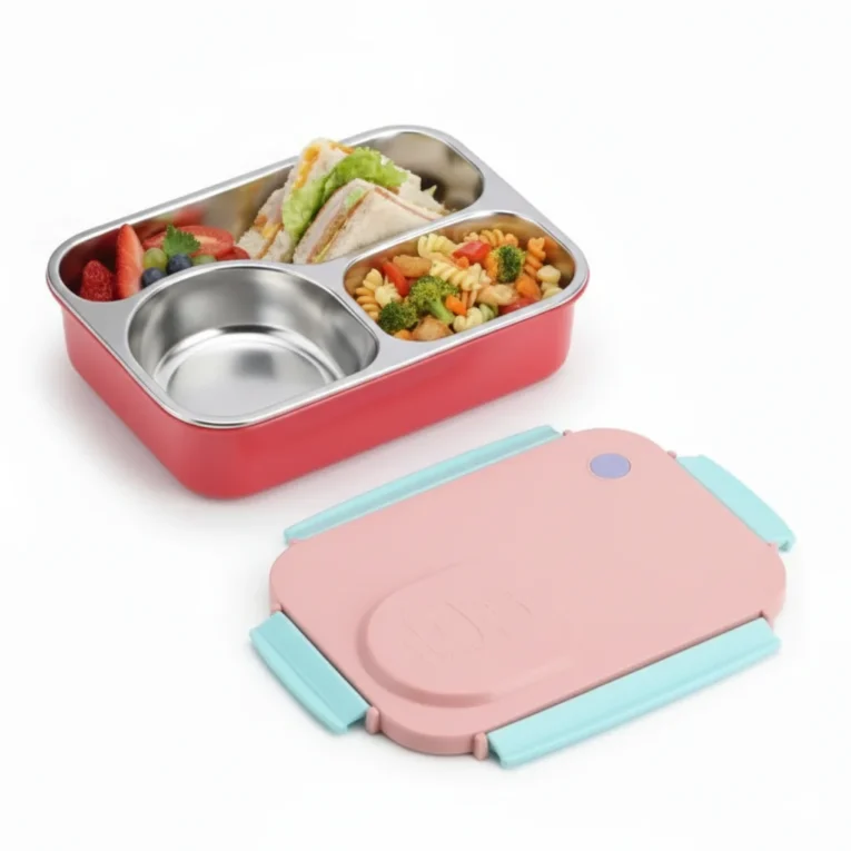 Taper Bento de Acero 3 Divisiones Fun (6)