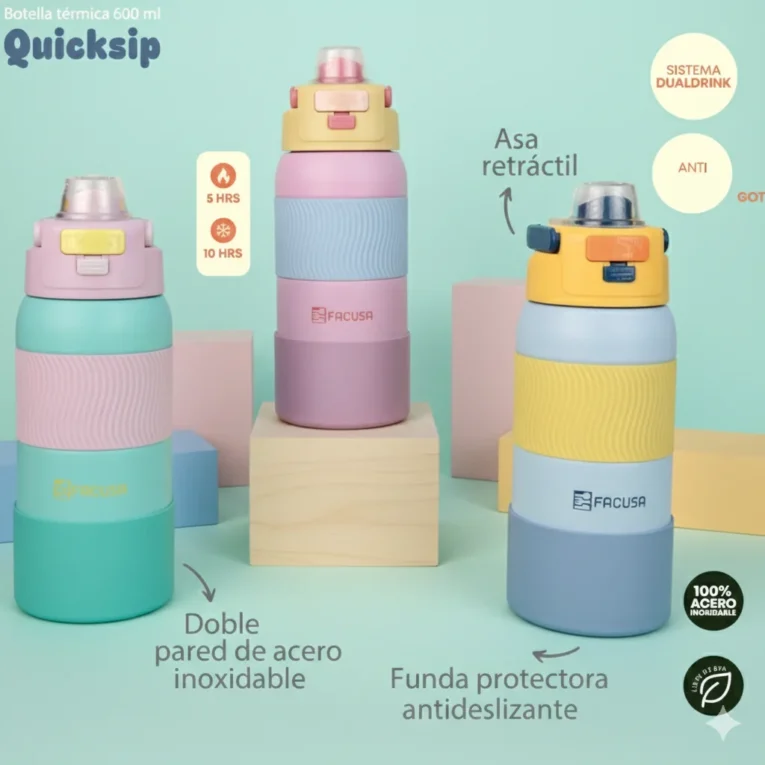 Tomatodo Acero Térmico 600 ml Facusa Quicksip