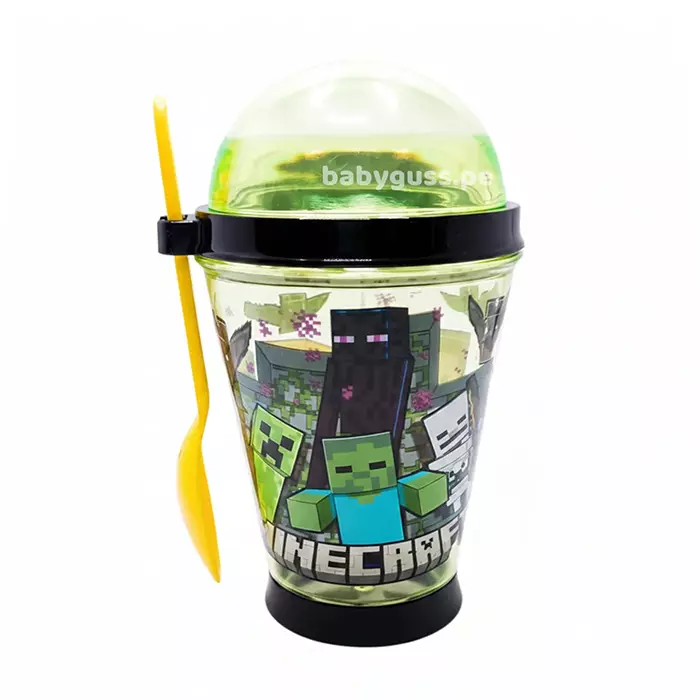 Vaso Porta Yogurt y Cereal Stor - Minecraft